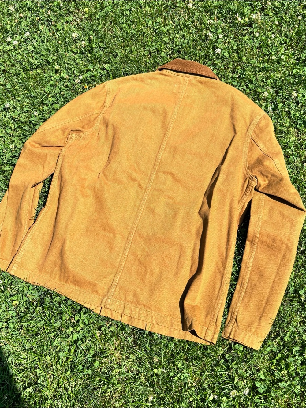 GAP Work Force Men's Golden Tan Field Jacket with Corduroy Collar - Picture 7 of 7